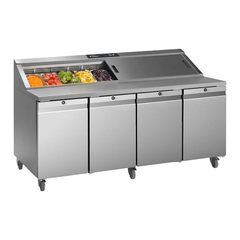 Williams Onyx CPC4-SS Four Door Saladette Counter Fridge
