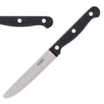 Olympia Taverna Rounded Steak Knives with Black Handles (12 Pack)