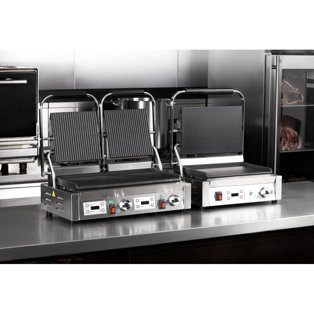 Buffalo Extra Large Contact Grill Single Flat Plate