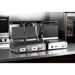 Buffalo Double Contact Grill Ribbed Plates