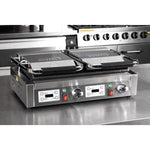 Buffalo Double Contact Grill Ribbed Plates