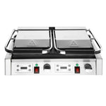 Buffalo Double Contact Grill Flat Base Ribbed Top Plate