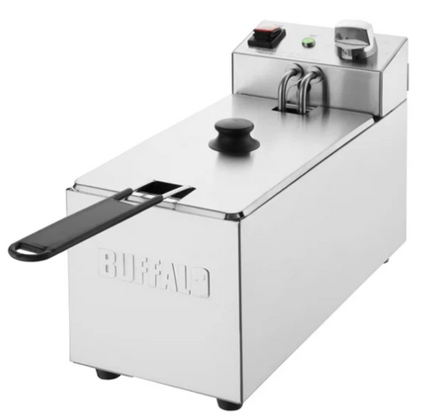 Buffalo Single Tank Single Basket 3Ltr Countertop Fryer 2kW