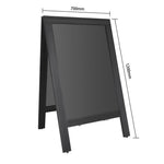 Olympia Pavement Board Black Wooden Frame 700x1200mm