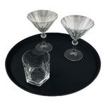 Beaumont Plastic Non-Slip Round Tray Black 355mm