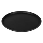 Beaumont Plastic Non-Slip Round Tray Black 355mm