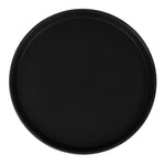 Beaumont Plastic Non-Slip Round Tray Black 355mm