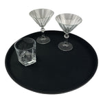 Beaumont Plastic Non-Slip Round Tray Black 406mm