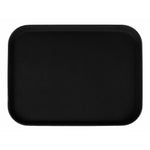 Beaumont Plastic Rectangular Non-Slip Tray Black 360x462mm