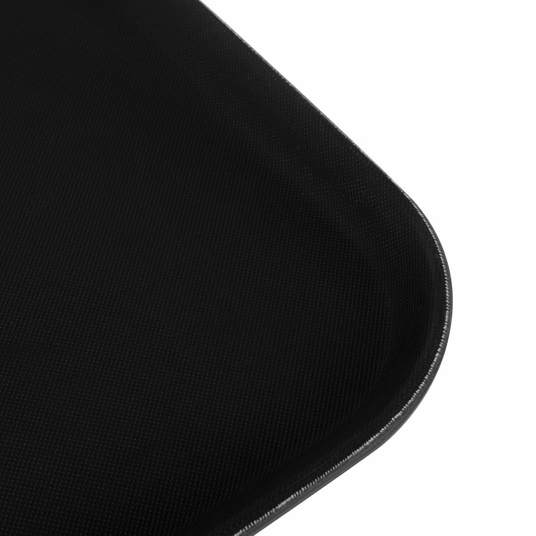 Beaumont Plastic Rectangular Non-Slip Tray Black 360x462mm