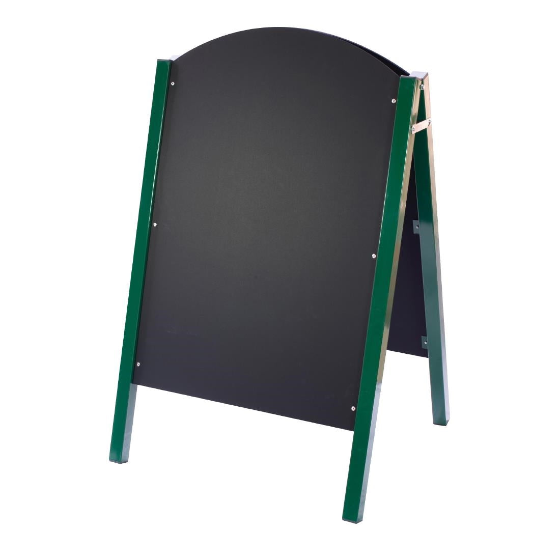 Beaumont Curved Top Pavement A-Board Green 1100x680mm
