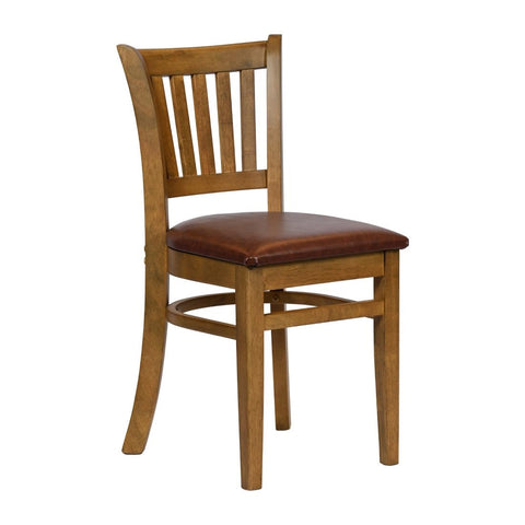 Turin Dining Table with 4 Manhattan Chairs in Weathered Oak with Bison Espresso
