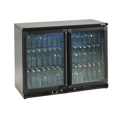 Gamko MG2/275G Double Hinged Door Bottle Cooler 275Ltr Black