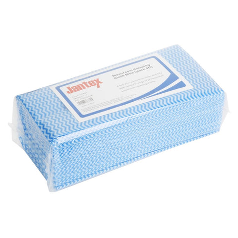 Jantex Washroom Cleaning Cloth Blue (Pack of 50)