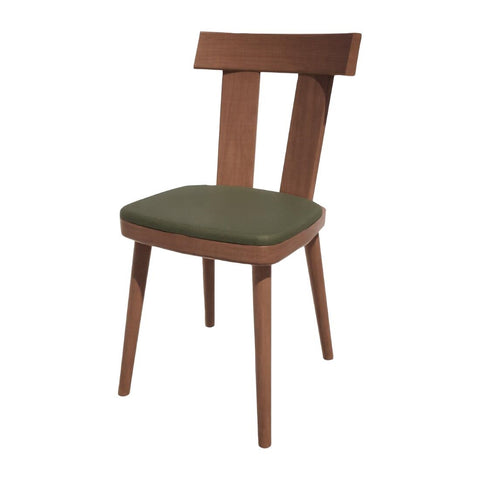 Bolero Bespoke Bamba Side Chair Olive/Walnut