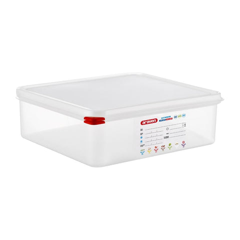 Araven Transparent Airtight Container - GN 2/3 100mm 9L