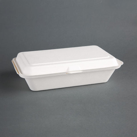 Fiesta Compostable Bagasse Hinged Food product image