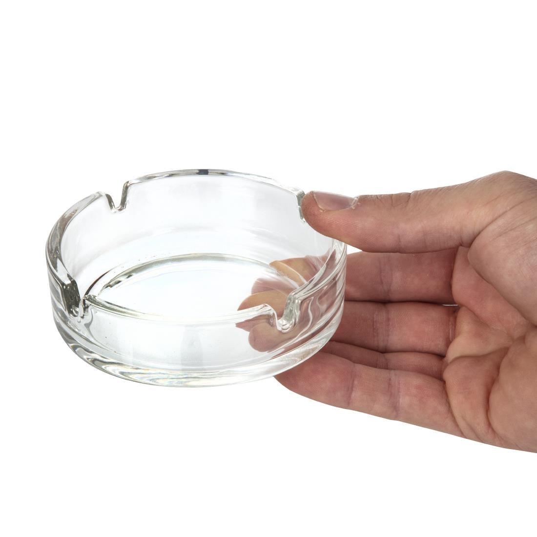 Olympia Small Stackable Glass Ashtrays (24 Pack)