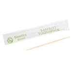 Individually Wrapped Biodegradable Bamboo Toothpicks (1000 Pack)
