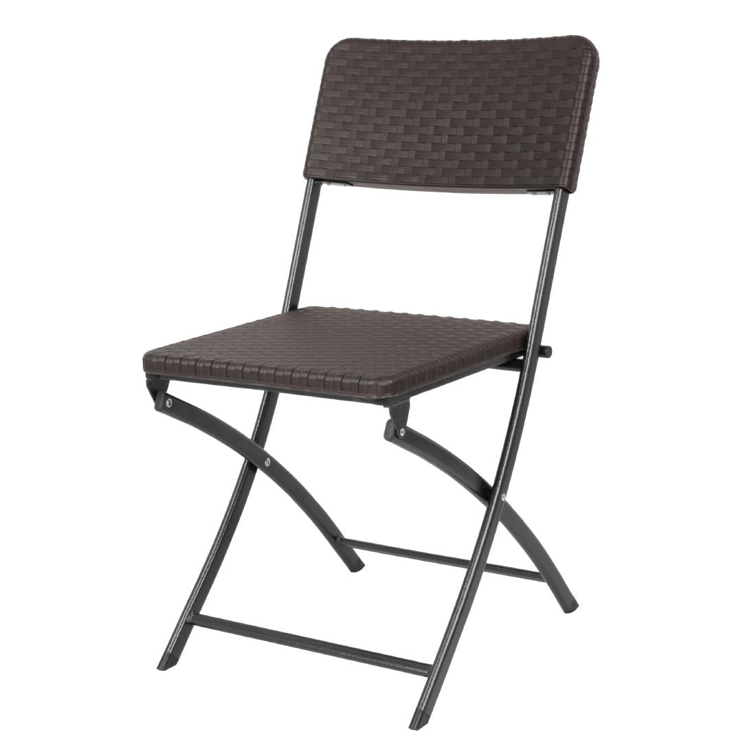 Bolero Rattan Folding Chairs Brown product image