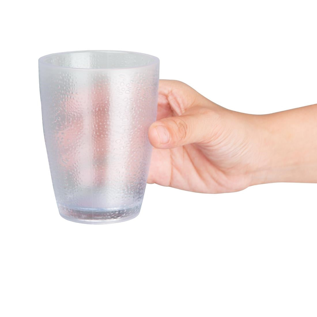 Olympia Kristallon SAN Pebbled Tumblers Clear 275ml (6 Pack)