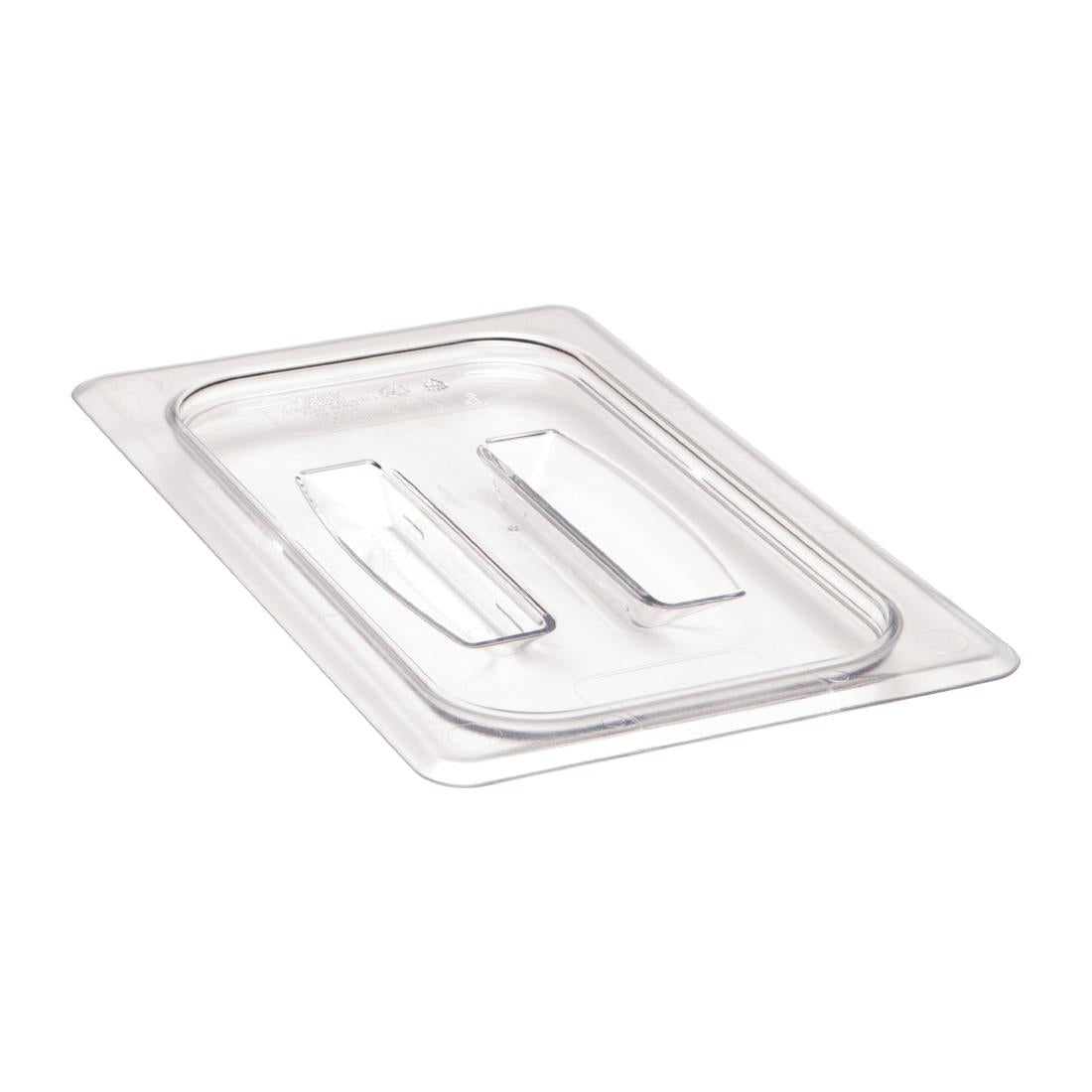 Cambro Camview BPA Free Gastronorm Tray Lid with Handle GN 1/4