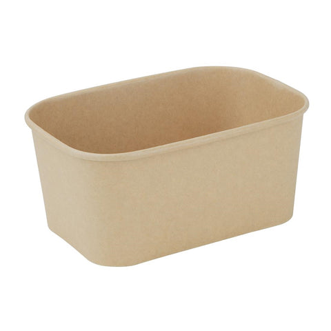 Fiesta Recyclable Rectangular Food Containers 1000ml (Pack of 300)
