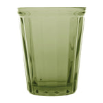 Olympia Cabot Panelled Glass Tumbler 260ml Green