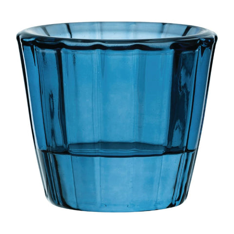 Utopia Ribbed Blue Nightlight Holders (Pack of 12)