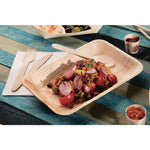 Fiesta Compostable Deep Palm Leaf Plates Rectangular 250mm (100 Pack)