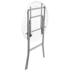 Bolero Round Poseur Folding Table White 800mm