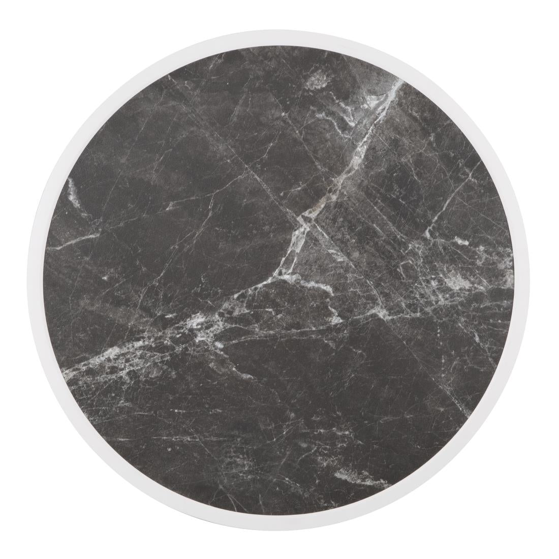 Bolero Fibre Glass Round Table Top Dark Granite Effect 580mm