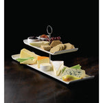 Churchill 2 Tier Rectangular Plates Tower 560mm (2 Pack)