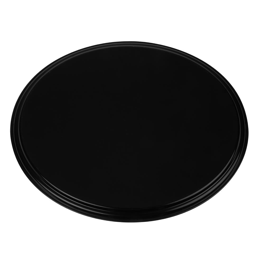 Cambro Camtread Fibreglass Oval Non-Slip Tray Black 600mm