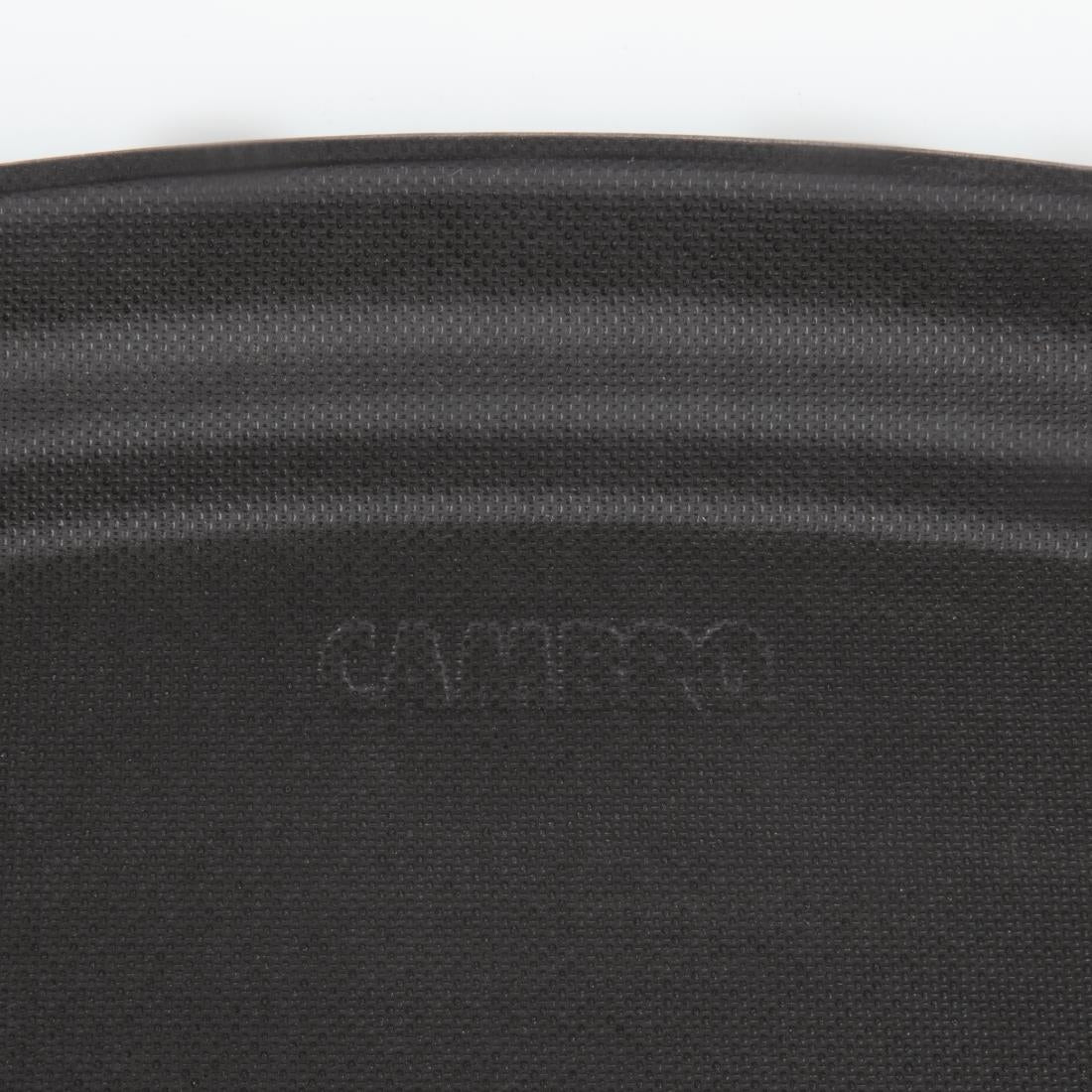 Cambro Camtread Fibreglass Oval Non-Slip Tray Black 600mm