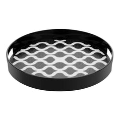Olympia Kristallon PC Round Non-Slip Tray with Handles 300mm