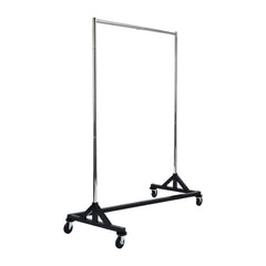 Black and Chrome Garment Rail