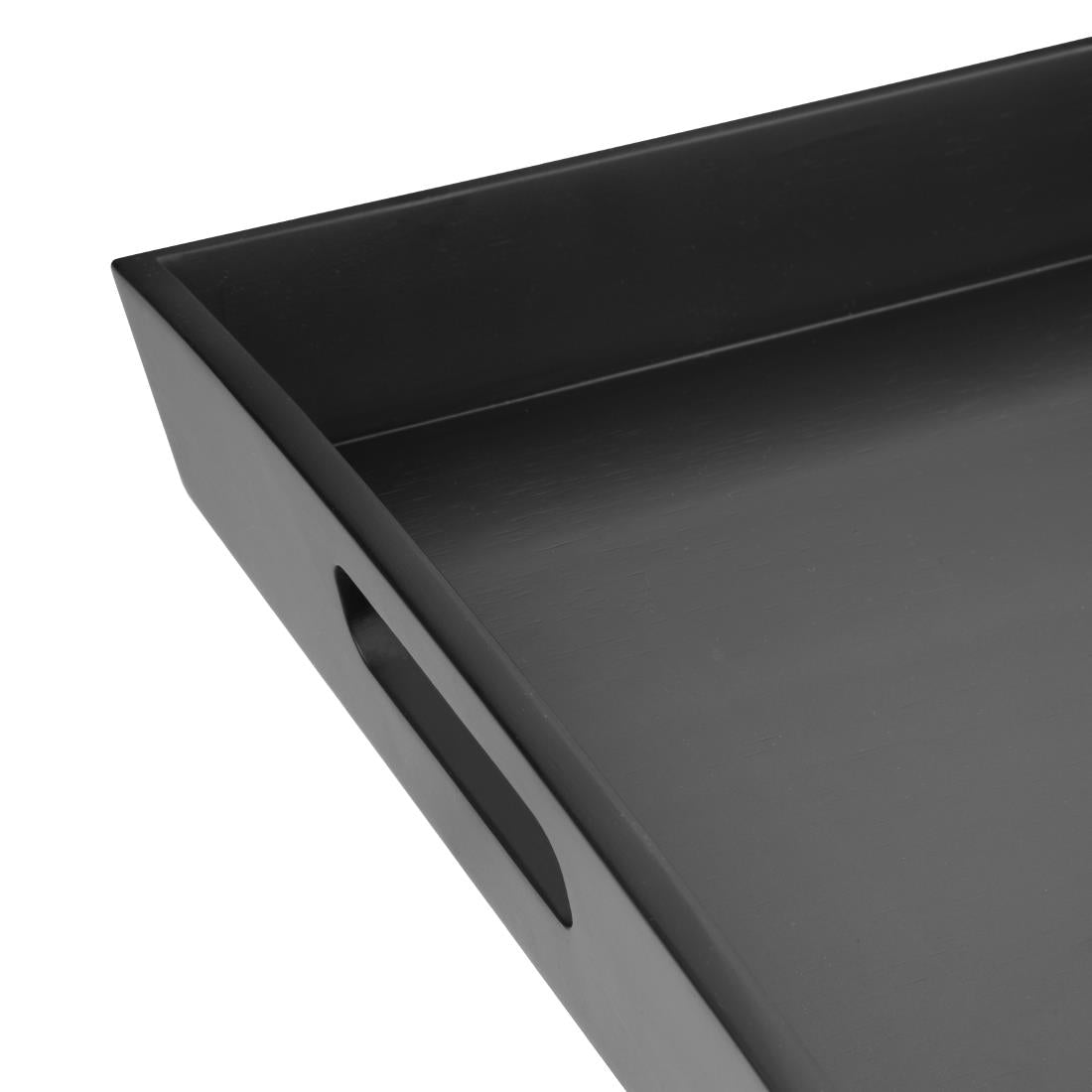 Olympia Bamboo Rectangular Serving Tray Black 350x510mm