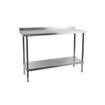 Vogue Stainless Steel Wall Table with Upstand 600x700mm