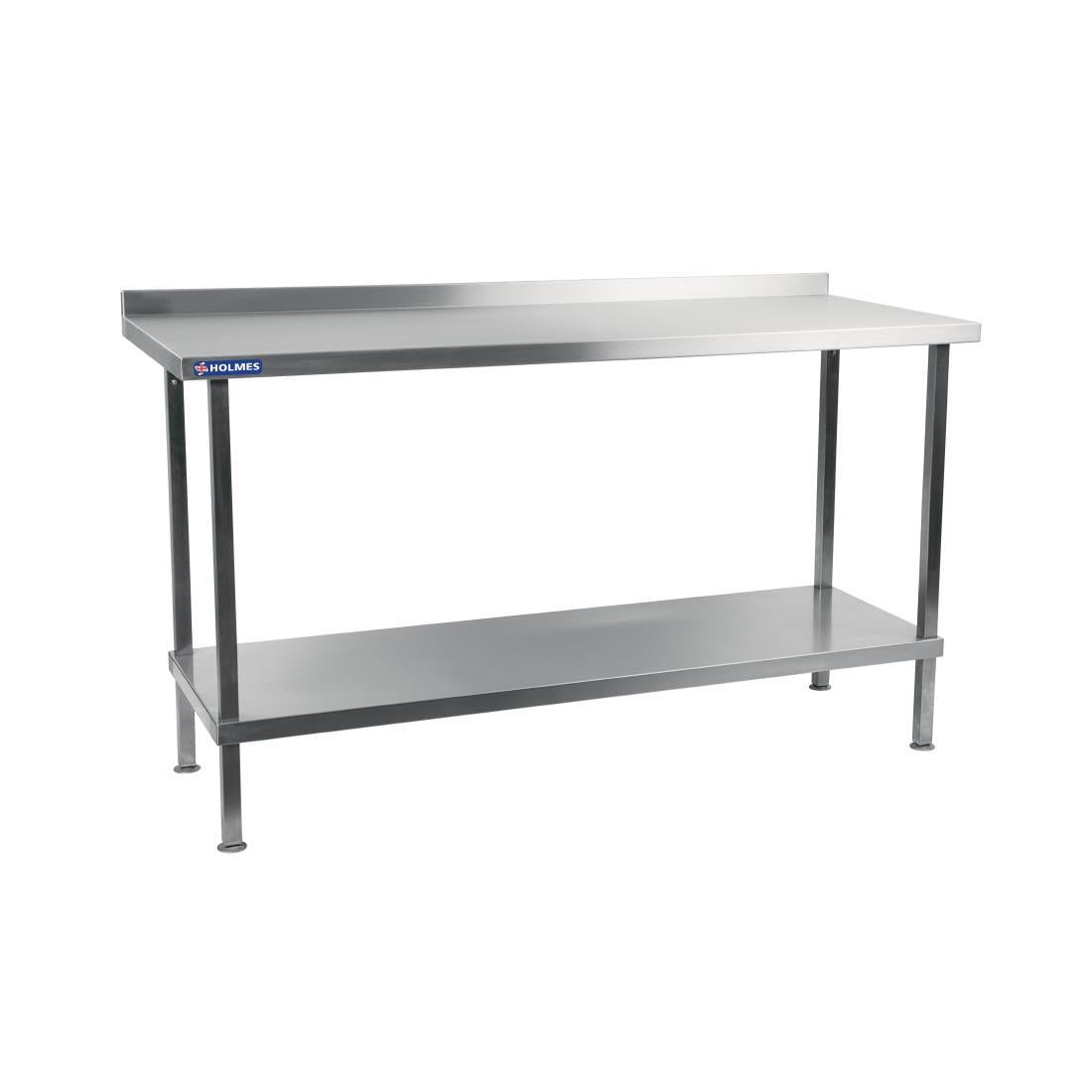 Vogue Stainless Steel Wall Table with Upstand 1800x600mm
