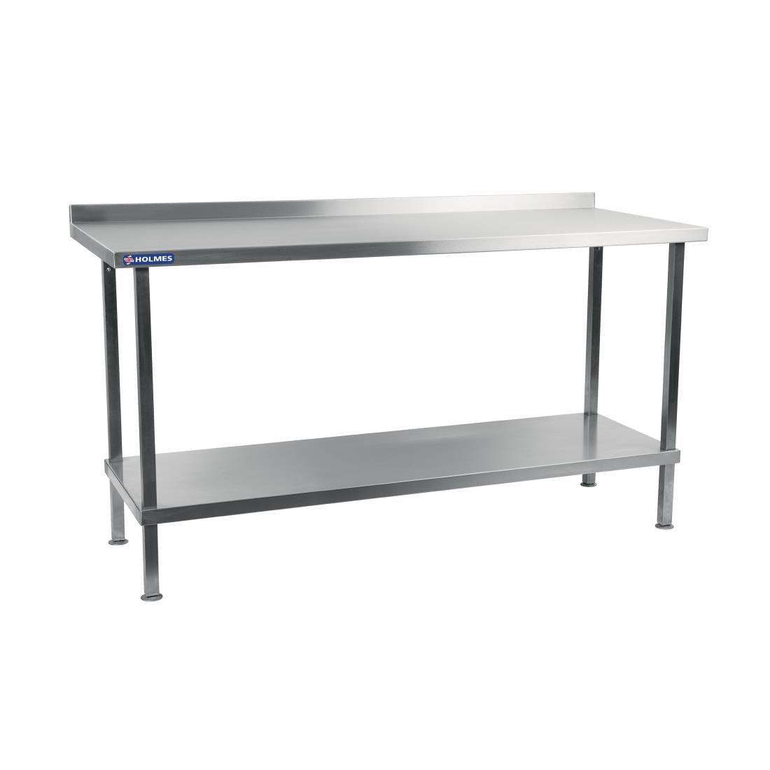 Vogue Stainless Steel Wall Table with Upstand 2100x600mm