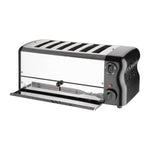 Rowlett Esprit 6 Slot Toaster Jet Black with Duraheat Elements & Sandwich Cage