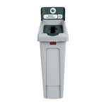 Rubbermaid Slim Jim Mixed Recycling Station Green 87Ltr