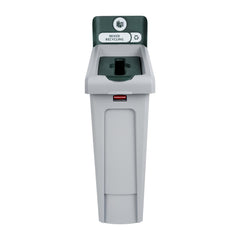 Rubbermaid Slim Jim Mixed Recycling Station Green 87Ltr
