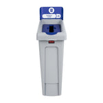 Rubbermaid Slim Jim Paper & Card Recycling Station Blue 87Ltr