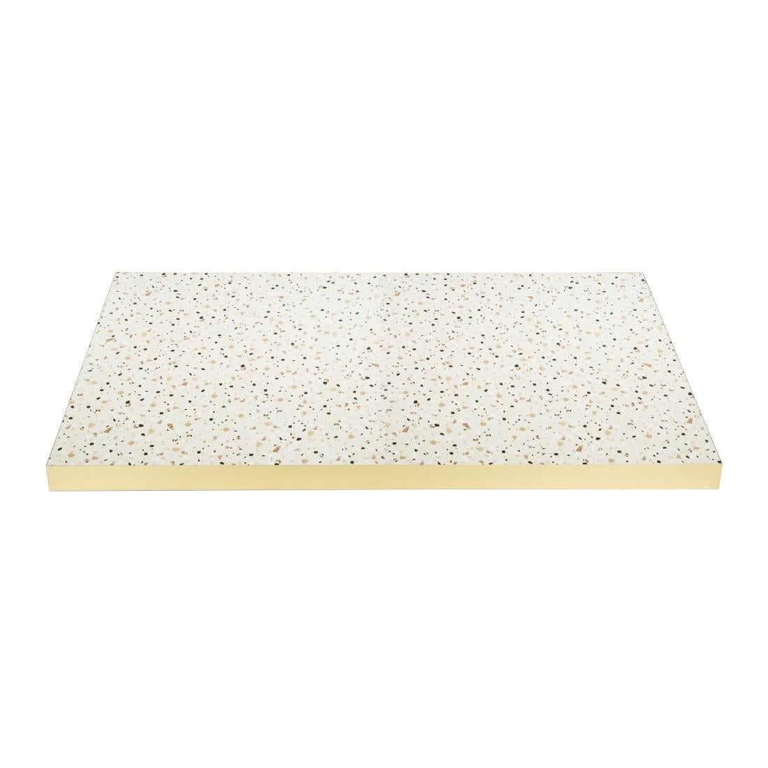 Bolero Rectangular Table Top Terrazzo Style 1100x700mm
