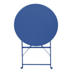 Bolero Perth Pavement Style Round Table Dark Navy 600mm