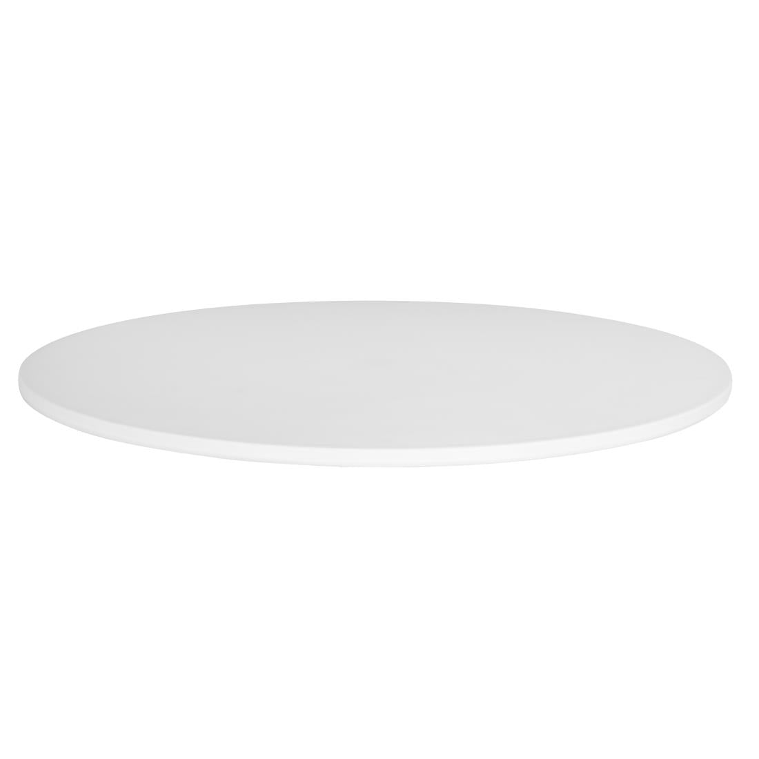 Bolero Mateo Round Café Table White 600mm