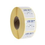 Hygiplas Removable Use By Labels (1000 Pack)