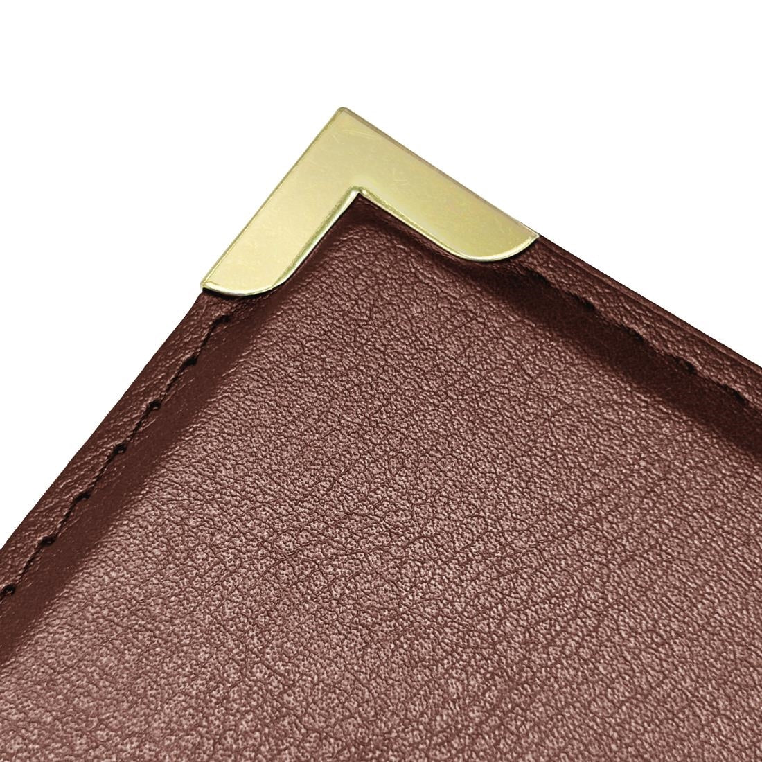 Olympia Faux Leather A4 Menu Cover Burgundy